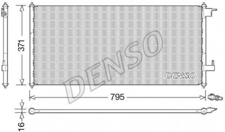 Радиатор кондиционера DENSO DCN10030 (фото 1)