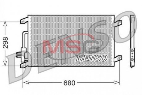 Радіатор кондиціонера DENSO DCN13016