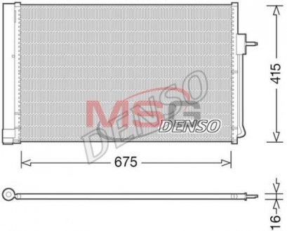 Радіатор кондиціонера DENSO DCN15001 (фото 1)