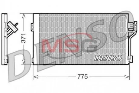 Радиатор кондиционера DENSO DCN17050