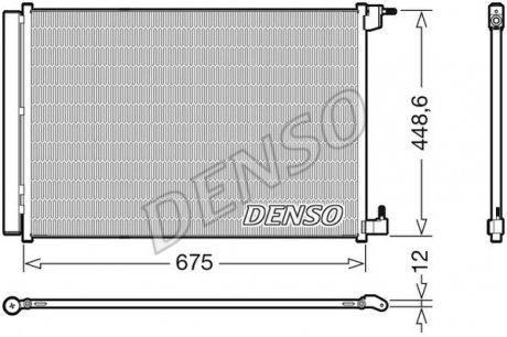 Радиатор кондиционера DENSO DCN17060