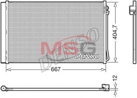 Радиатор кондиционера DENSO DCN17062