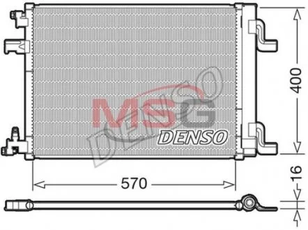 Радіатор кондиціонера DENSO DCN20001