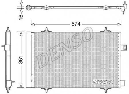 Радиатор кондиционера DENSO DCN21019
