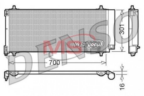 Радиатор кондиционера DENSO DCN21027