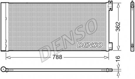 Радиатор кондиционера DENSO DCN23042