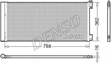 Радиатор кондиционера DENSO DCN23042