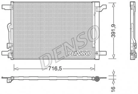 Радиатор кондиционера DENSO DCN32024