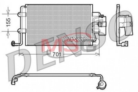 Радиатор кондиционера DENSO DCN32025