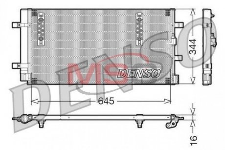Радиатор кондиционера DENSO DCN32060