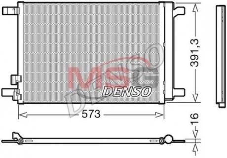 Радіатор кондиціонера DENSO DCN32066