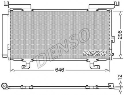 Радиатор кондиционера DENSO DCN36004