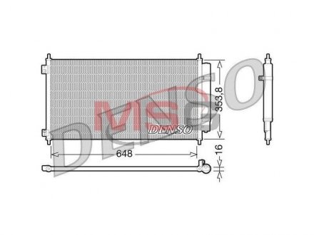 Конденсер кондиціонера DENSO DCN40010