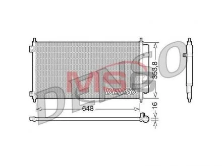 Конденсер кондиционера DENSO DCN40010