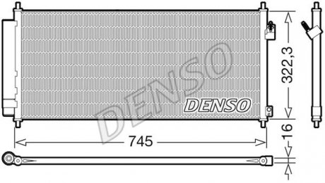Радиатор кондиционера DENSO DCN40026