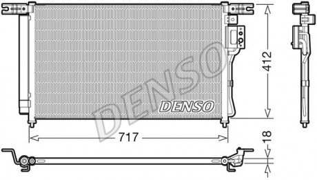 Радіатор кондиціонера DENSO DCN41008 (фото 1)