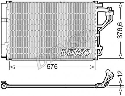 Радиатор кондиционера DENSO DCN41010 (фото 1)