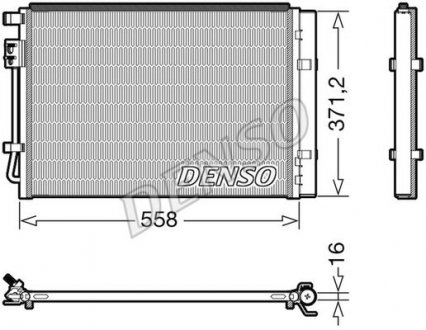 Радиатор кондиционера DENSO DCN41015 (фото 1)
