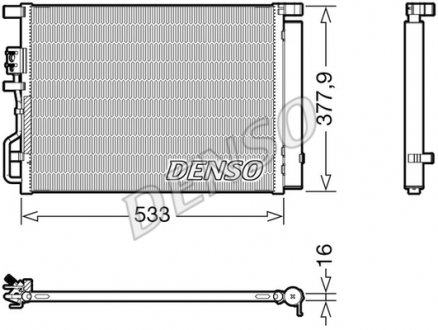 Радиатор кондиционера DENSO DCN41016 (фото 1)