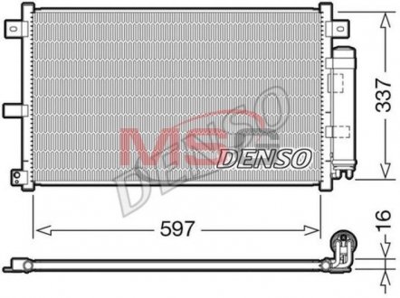 Радиатор кондиционера DENSO DCN44001 (фото 1)