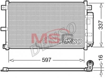 Радиатор кондиционера DENSO DCN44001