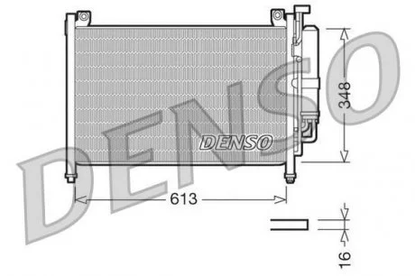 Радиатор кондиционера DENSO DCN44002