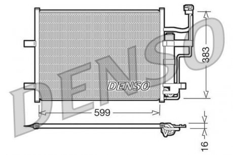 Радиатор кондиционера DENSO DCN44003 (фото 1)
