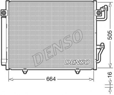 Радиатор кондиционера DENSO DCN45005