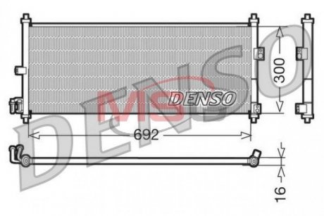Радиатор кондиционера DENSO DCN46011