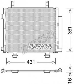 Радиатор кондиционера DENSO DCN47004 (фото 1)