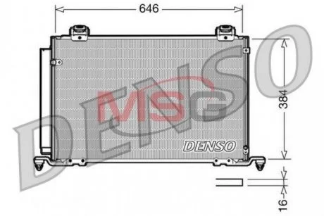 Радіатор кондиціонера DENSO DCN50027