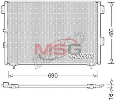 Радиатор кондиционера DENSO DCN50033