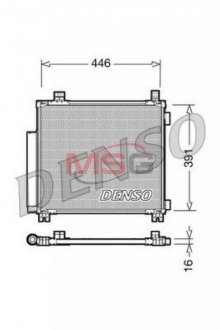 Радиатор кондиционера DENSO DCN50045