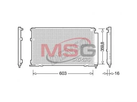 Радиатор кондиционера DENSO DCN50047