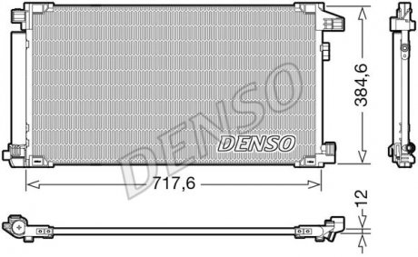 Радиатор кондиционера DENSO DCN50061