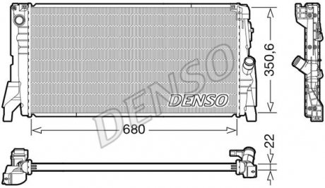 Радиатор основной DENSO DRM05118 (фото 1)