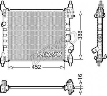 Радіатор основний DENSO DRM15014