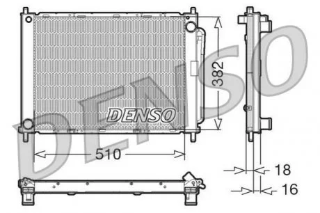 Радиатор кондиционера DENSO DRM23100 (фото 1)