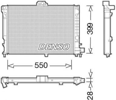 Радиатор основной DENSO DRM25010 (фото 1)