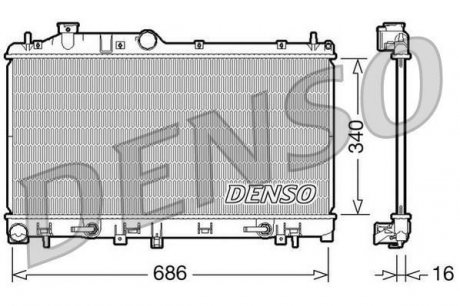 Радіатор охолодження DENSO DRM36009 (фото 1)