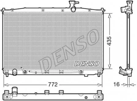 Радиатор HYUNDAI SantaFe \'\'06-12 DENSO DRM41024