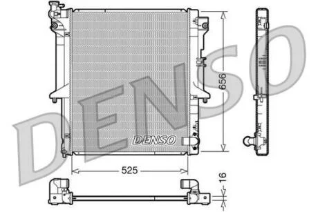 Радіатор MITSUBISHI L200 "2,5 "05-15 DENSO ="DRM45017"