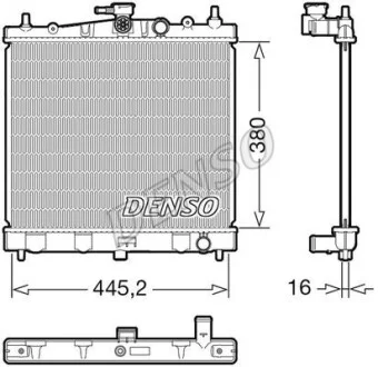 Радіатор NISSAN Note &quot;1,6 &quot;06-12 DENSO ="DRM46067" (фото 1)