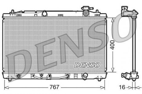 Радіатор охолодження DENSO DRM50030 (фото 1)