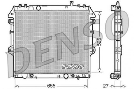 Радіатор охолодження DENSO DRM50045 (фото 1)