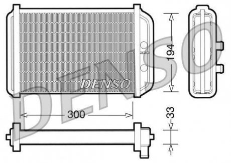 Радиатор отопителя DENSO DRR09033 (фото 1)