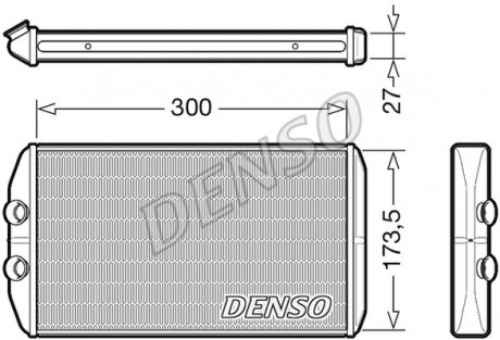 Радиатор отопителя DENSO DRR12008