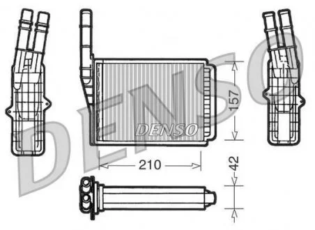 Теплообменник, отопление салона DENSO DRR23013