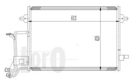 Радиатор кондиционера A6/Octavia 1.8 I 01- DEPO 003-016-0009