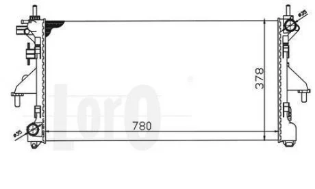 Радиатор, охлаждение двигателя DEPO 009-017-0040